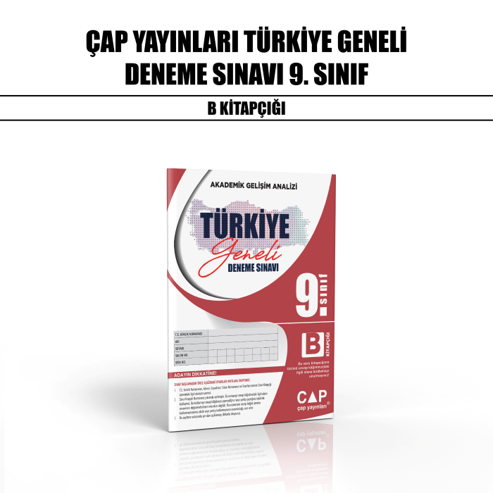 ÇAP 09.SINIF TÜRKİYE GENELİ (AGA) 3-B - 24-25